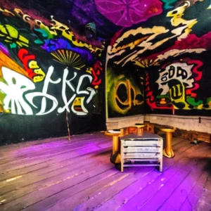 Artistic representation for The Hancock : Inside the DIY Underground Venue in Bed - Stuy , New York The Hancock is an exciting underground venue in Bed-Stuy, New York, known for