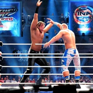 Artistic representation for Hall TNA Impact Review 8 . 29 . 24 This is a wrestling review, but it's also about the history of TNA Impact Wrestling.