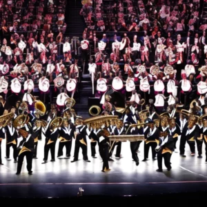 Artistic representation for HBCU band plays perfect rendition of WWE champion Cody Rhodes Kingdom theme song.