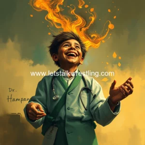 Artistic representation for Dr. hampana: a childhood moment that ignites enduring laughter