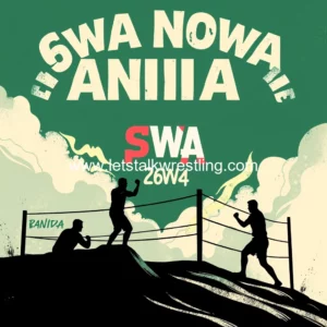 Artistic representation for SWA NWA launch wrestling training camp 2024 at Pughoboto