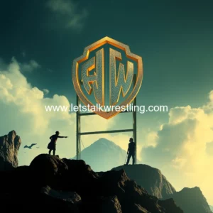 Artistic representation for Aew & warner bros. discovery unveil groundbreaking