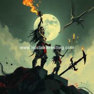 Artistic representation for Wwe: join the anoa family's bloodline saga!