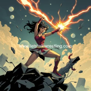 Artistic representation for Creator's triumph over network strife: invincible fight girl!