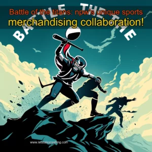 Artistic representation for Battle of the titans: npw's unique sports merchandising collaboration!