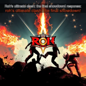Artistic representation for Roh's ultimate clash: the final showdown! response: roh's ultimate clash: the final showdown!