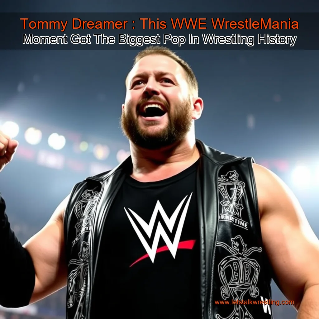 You are currently viewing Tommy Dreamer : This WWE WrestleMania Moment Got The Biggest Pop In Wrestling History