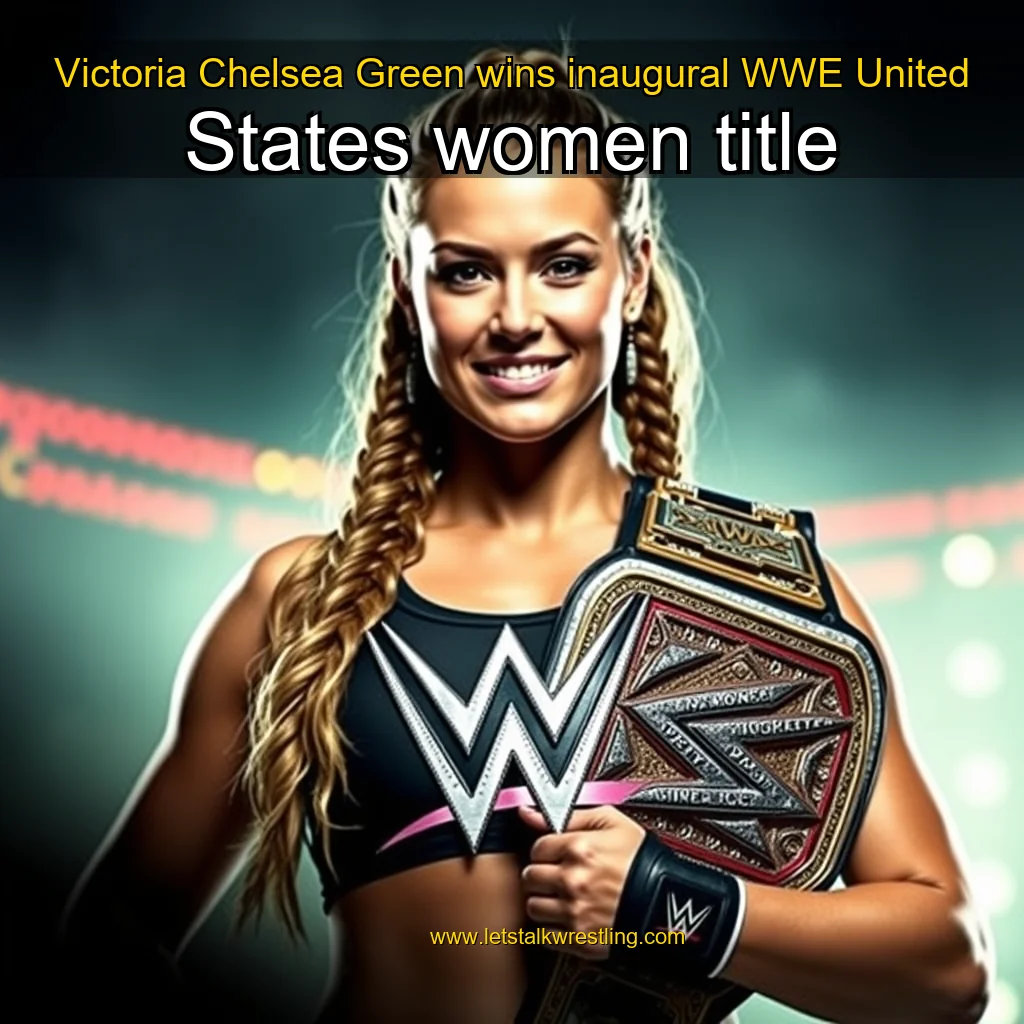 You are currently viewing Victoria Chelsea Green wins inaugural WWE United States women title