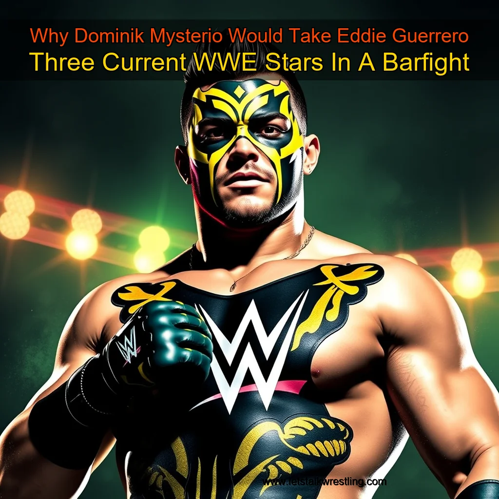 You are currently viewing Why Dominik Mysterio Would Take Eddie Guerrero  Three Current WWE Stars In A Barfight