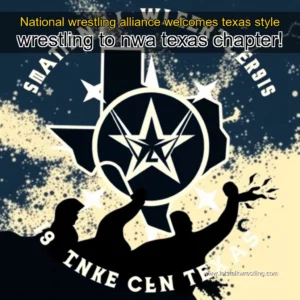 Artistic representation for National wrestling alliance welcomes texas style wrestling to nwa texas chapter!