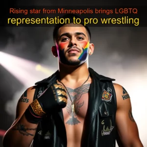 Artistic representation for Rising star from Minneapolis brings LGBTQ representation to pro wrestling