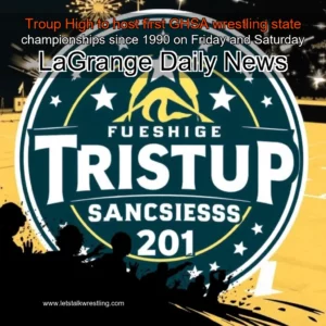 Artistic representation for Troup High to host first GHSA wrestling state championships since 1990 on Friday and Saturday LaGrange Daily News