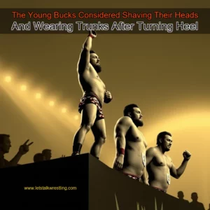 Artistic representation for The Young Bucks Considered Shaving Their Heads And Wearing Trunks After Turning Heel