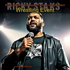 Artistic representation for Ricky Starks Addresses Fans at Independent Wrestling Event