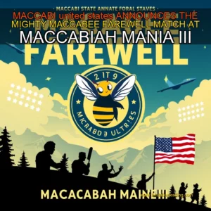 Artistic representation for MACCABI united states ANNOUNCES THE MIGHTY MACCABEE FAREWELL MATCH AT MACCABIAH MANIA III