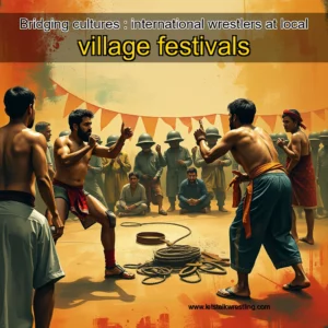 Artistic representation for Bridging cultures : international wrestlers at local village festivals