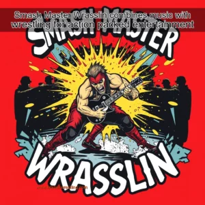 Artistic representation for Smash Master Wrasslin combines music with wrestling for action packed entertainment