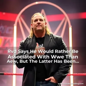Artistic representation for Rvd Says He Would Rather Be Associated With Wwe Than Aew, But The Latter Has Been More Successful In Recent Years.