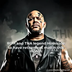 Artistic representation for ROH and TNA legend Homicide to have retirement match this month