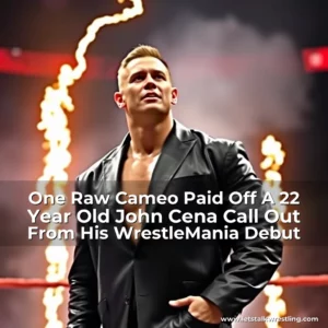 Artistic representation for One Raw Cameo Paid Off A 22 Year Old John Cena Call Out From His WrestleMania Debut