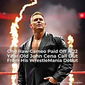 Artistic representation for One Raw Cameo Paid Off A 22 Year Old John Cena Call Out From His WrestleMania Debut