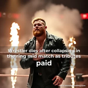 Artistic representation for Wrestler dies after collapsing in the ring mid match as tributes paid