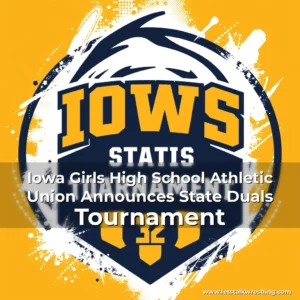 Artistic representation for Iowa Girls High School Athletic Union Announces State Duals Tournament