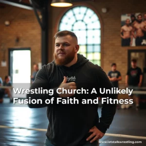 Artistic representation for Wrestling Church: A Unlikely Fusion of Faith and Fitness