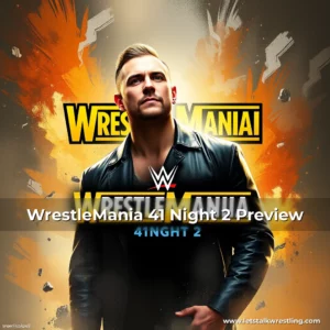 Artistic representation for WrestleMania 41 Night 2 Preview