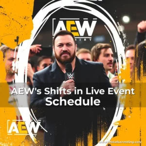 Artistic representation for AEW's Shifts in Live Event Schedule
