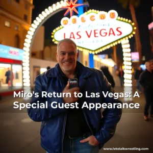 Artistic representation for Miro's Return to Las Vegas: A Special Guest Appearance