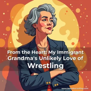 Artistic representation for From the Heart: My Immigrant Grandma's Unlikely Love of Wrestling