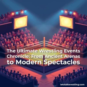 Artistic representation for The Ultimate Wrestling Events Chronicle: From Ancient Arenas to Modern Spectacles